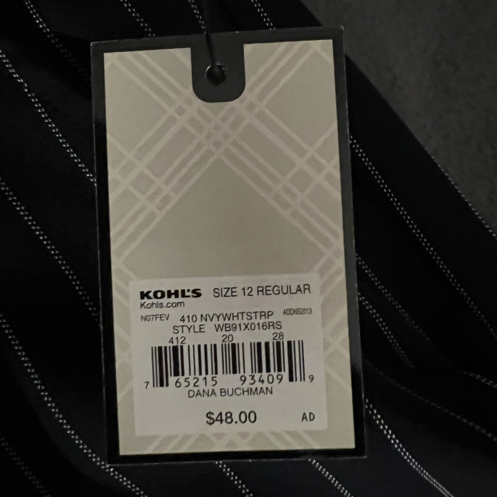 12 Regular pinstripe suit
